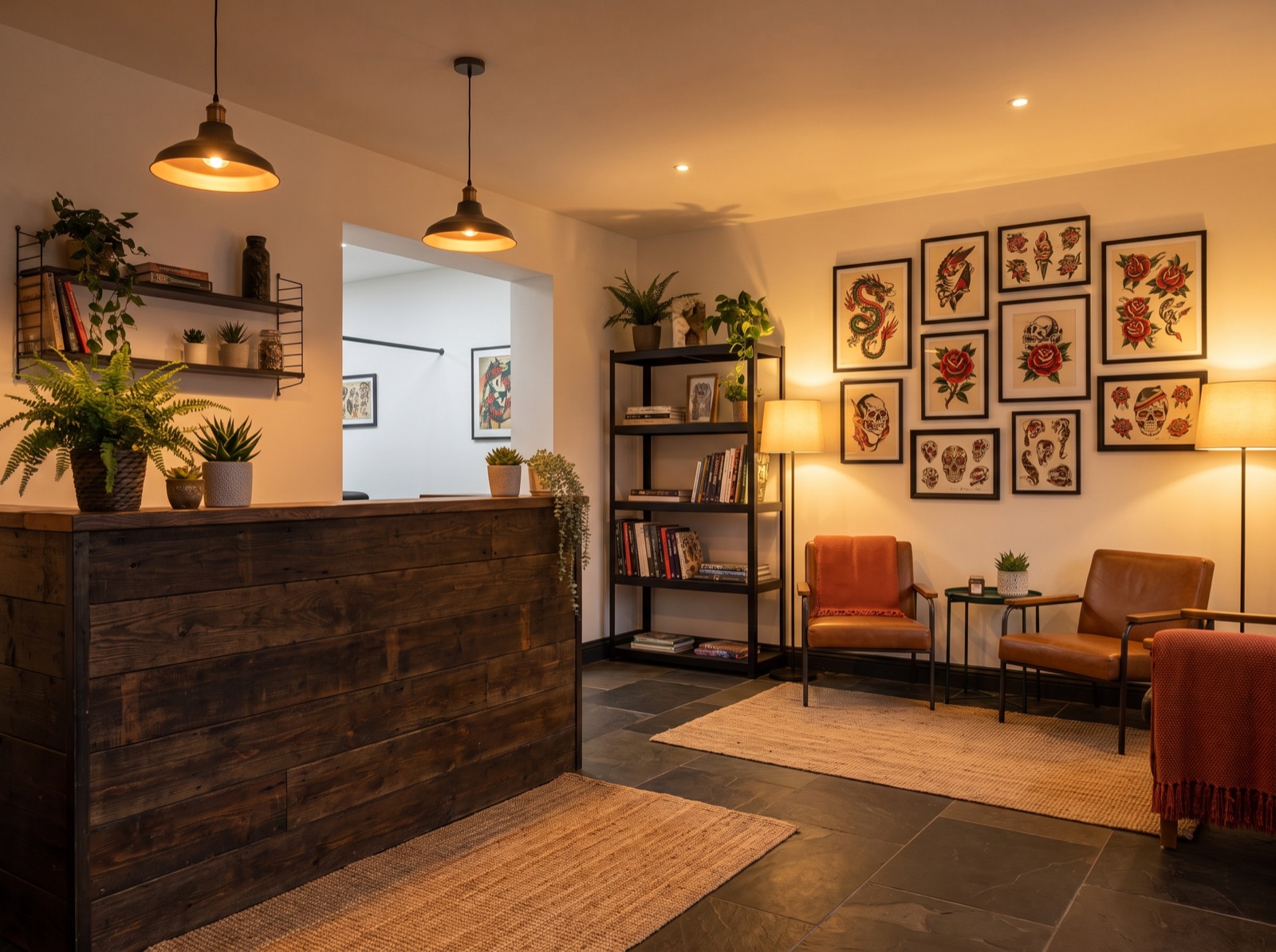 The studio space at Top Tier Tattoo & Piercing